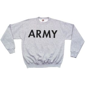 ARMY SWEATSHIRT GREY L *DS