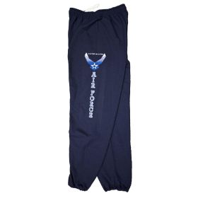 AIR FORCE W/LOGO SWEATPANT (Option: NAVY  XXL)