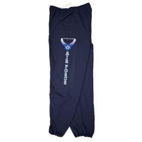 AIR FORCE W/LOGO SWEATPANT (Option: NAVY  S)