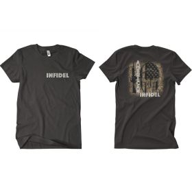 AMERICAN INFIDEL MEN'S T (Option: SHIRT BLACK 2SIDED  L)